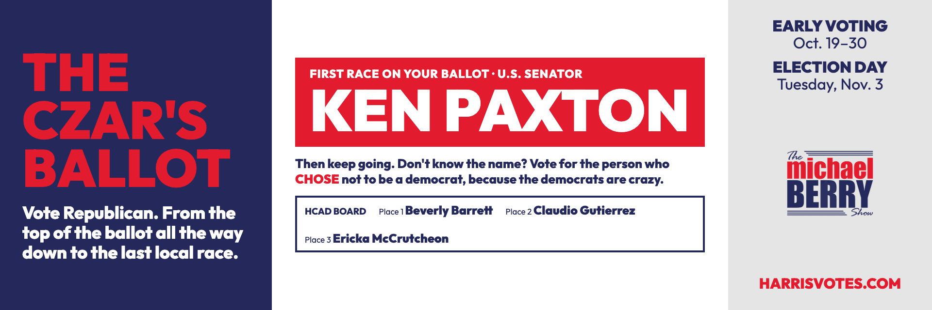 The Czar's Ballot: Michael Berry's 2026 voting recommendations