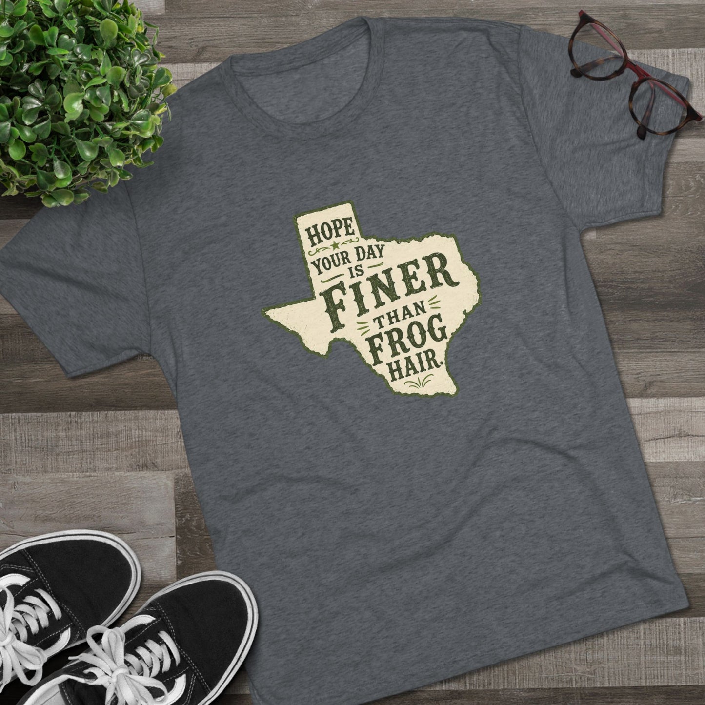 Finer than a Frog Hair - Tri-Blend Crew Tee