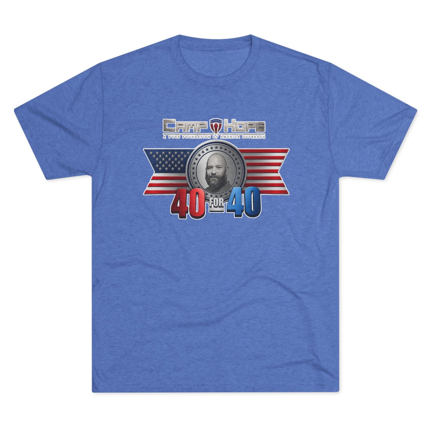 40 for 40 - Tri-Blend Crew Tee