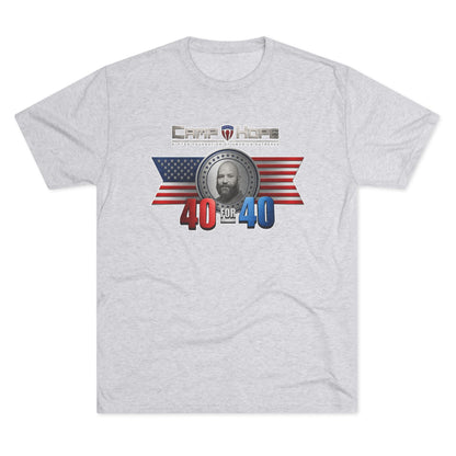 40 for 40 - Tri-Blend Crew Tee