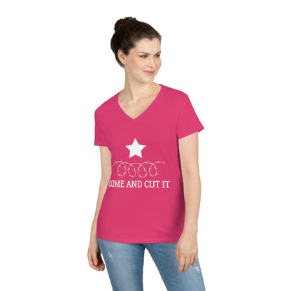 Come and Cut It - Ladies' V-Neck Sexy T-Shirt