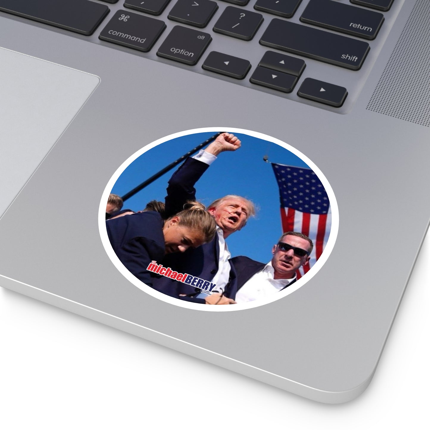 America - Hardhat Round Stickers