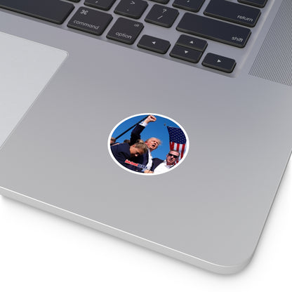 America - Hardhat Round Stickers