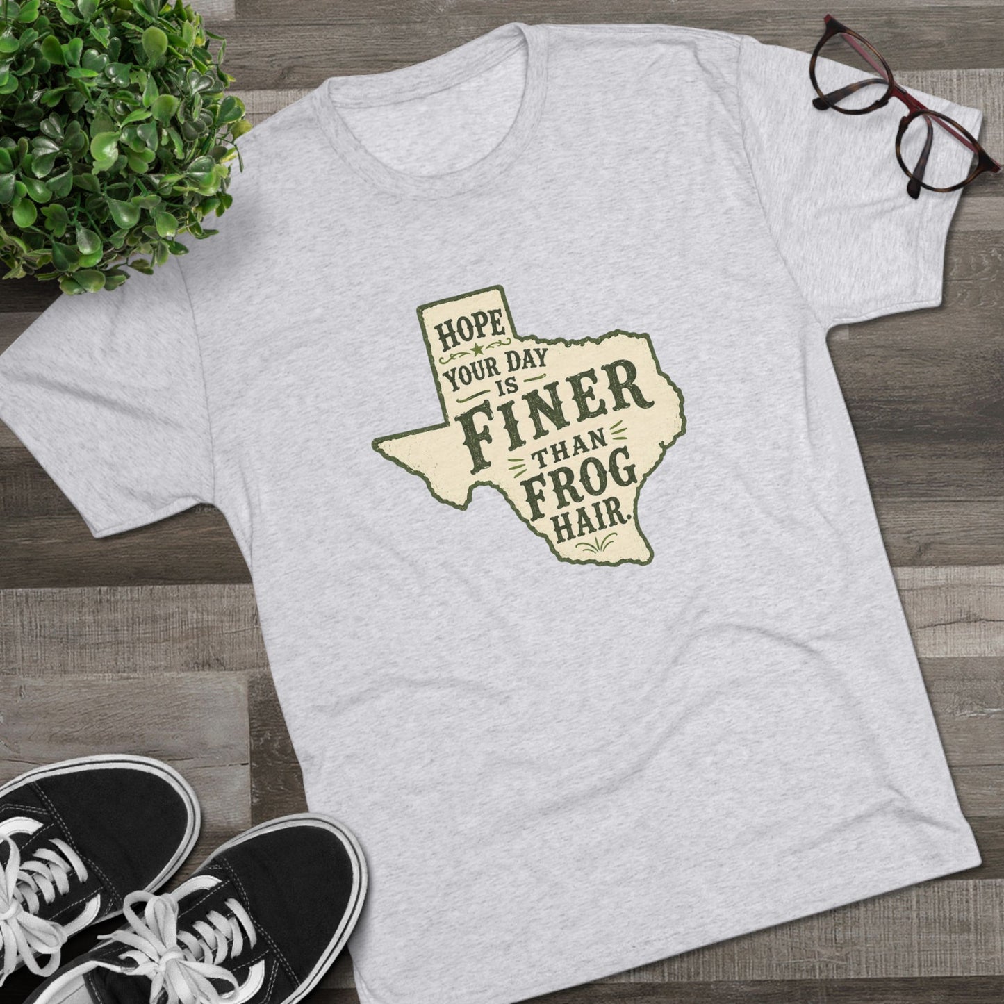 Finer than a Frog Hair - Tri-Blend Crew Tee
