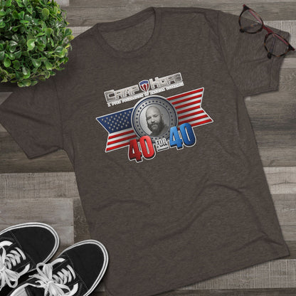 40 for 40 - Tri-Blend Crew Tee