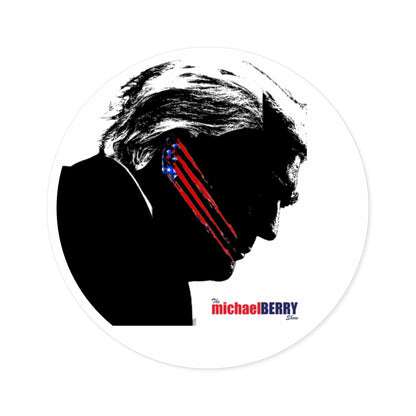 Trump's Scar - Hardhat Round Stickers