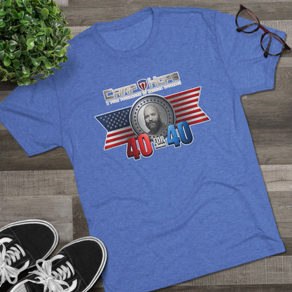 40 for 40 - Tri-Blend Crew Tee