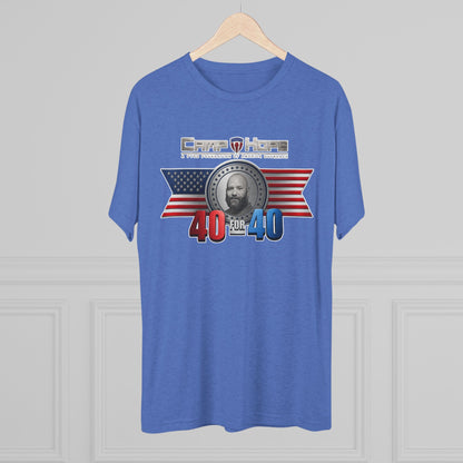 40 for 40 - Tri-Blend Crew Tee