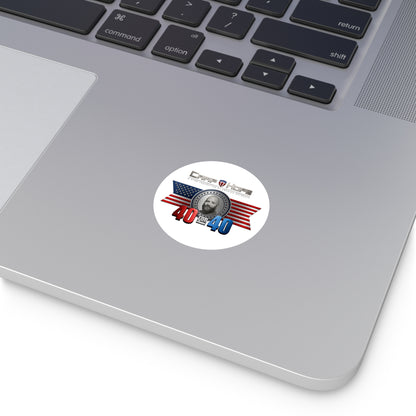 40 for 40 - Round Sticker