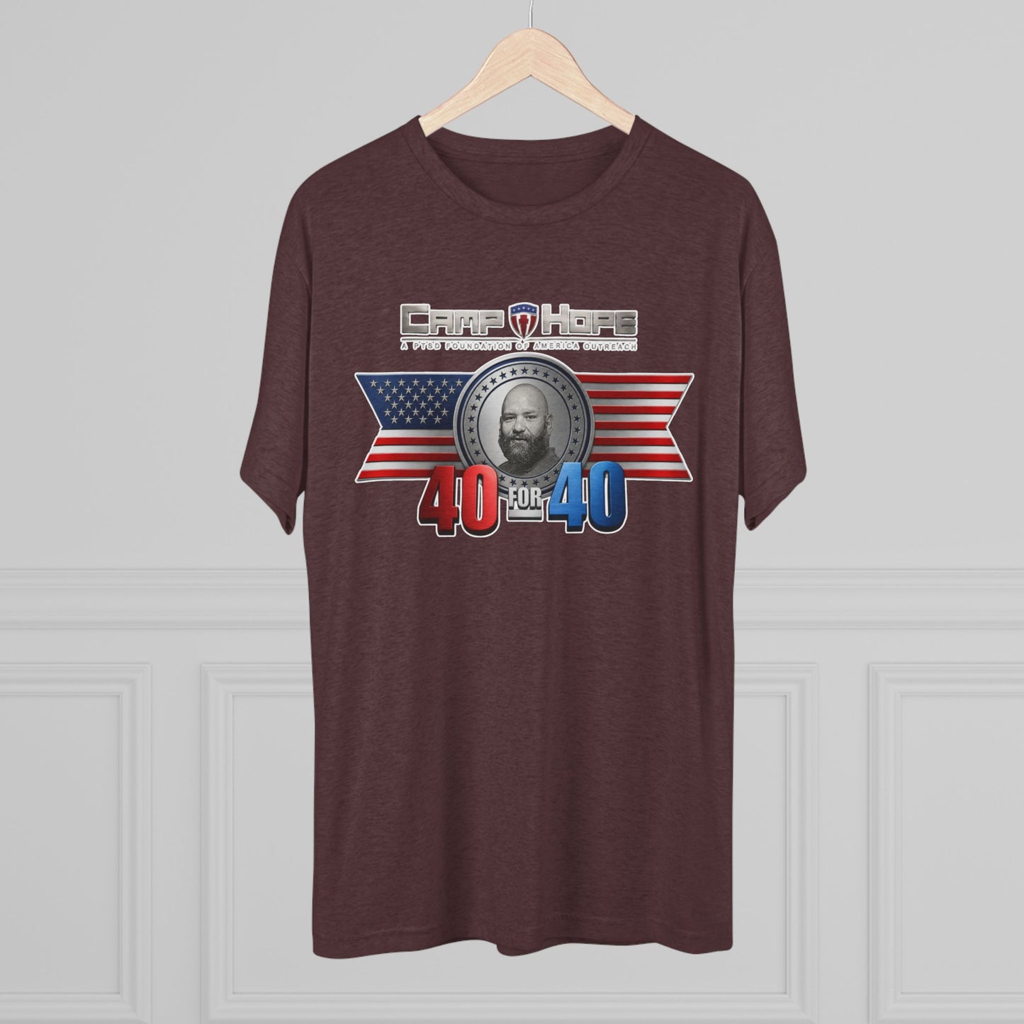 40 for 40 - Tri-Blend Crew Tee