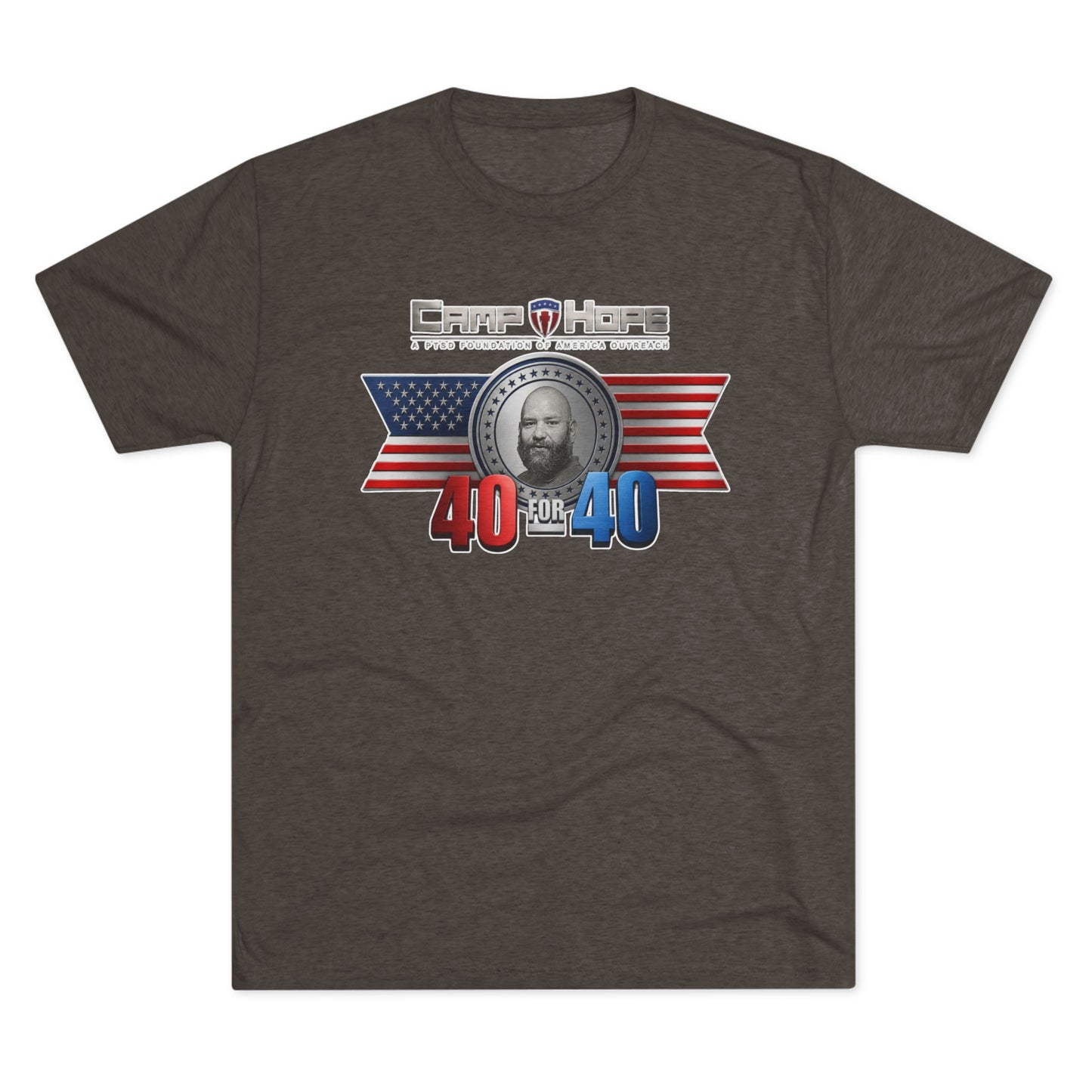 40 for 40 - Tri-Blend Crew Tee
