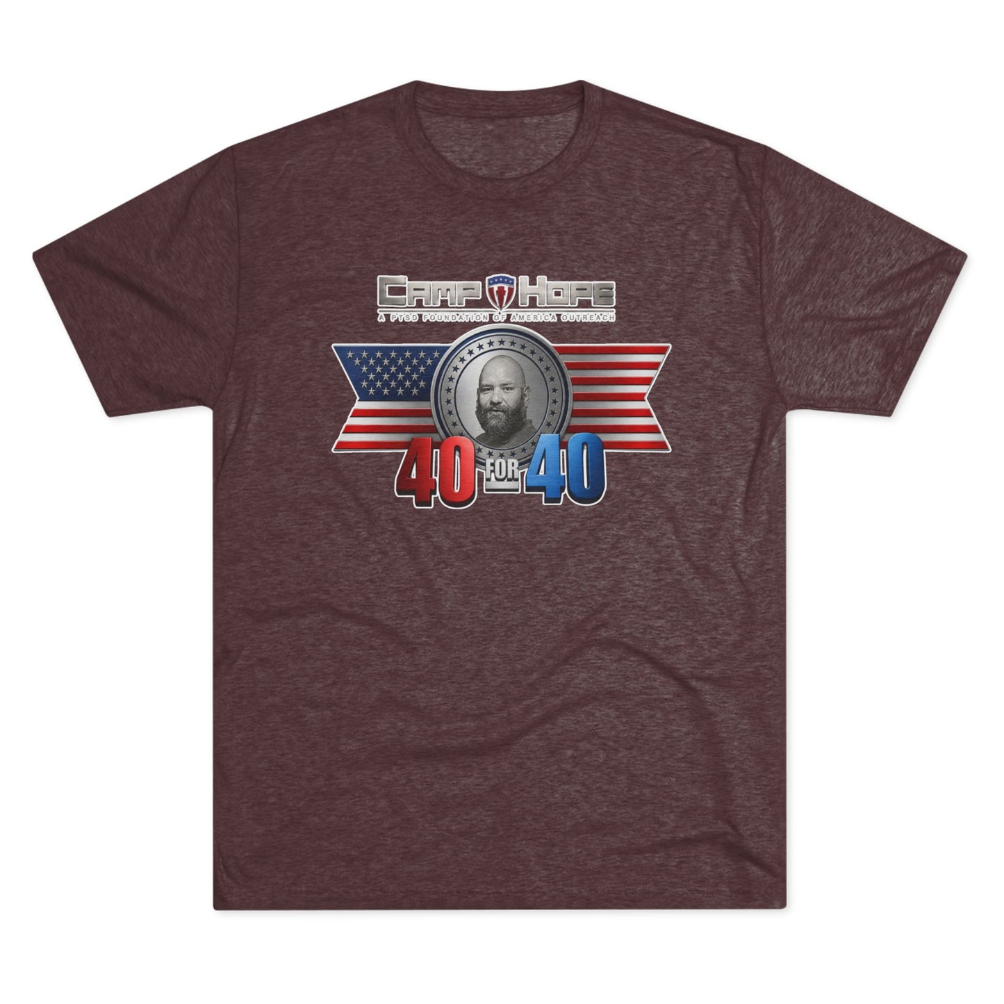 40 for 40 - Tri-Blend Crew Tee