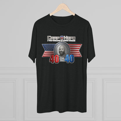40 for 40 - Tri-Blend Crew Tee