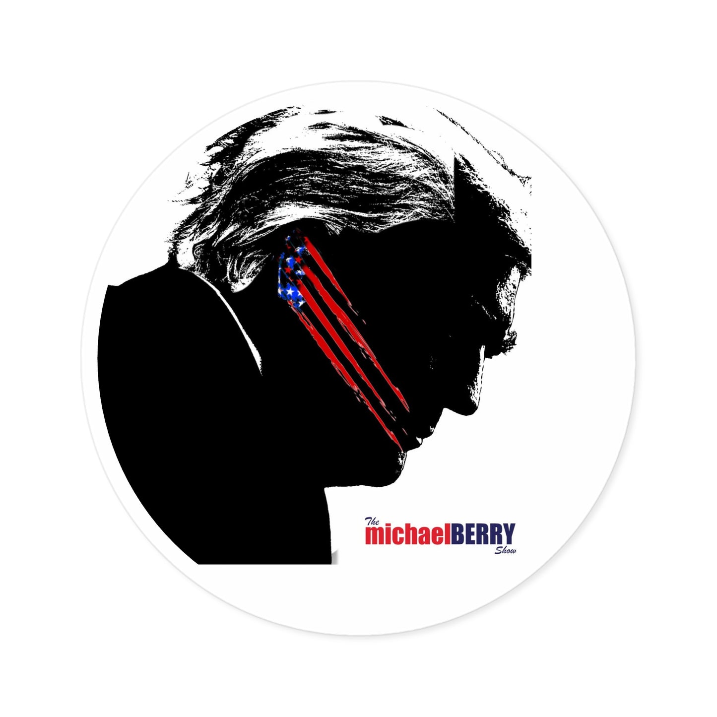 Trump's Scar - Hardhat Round Stickers