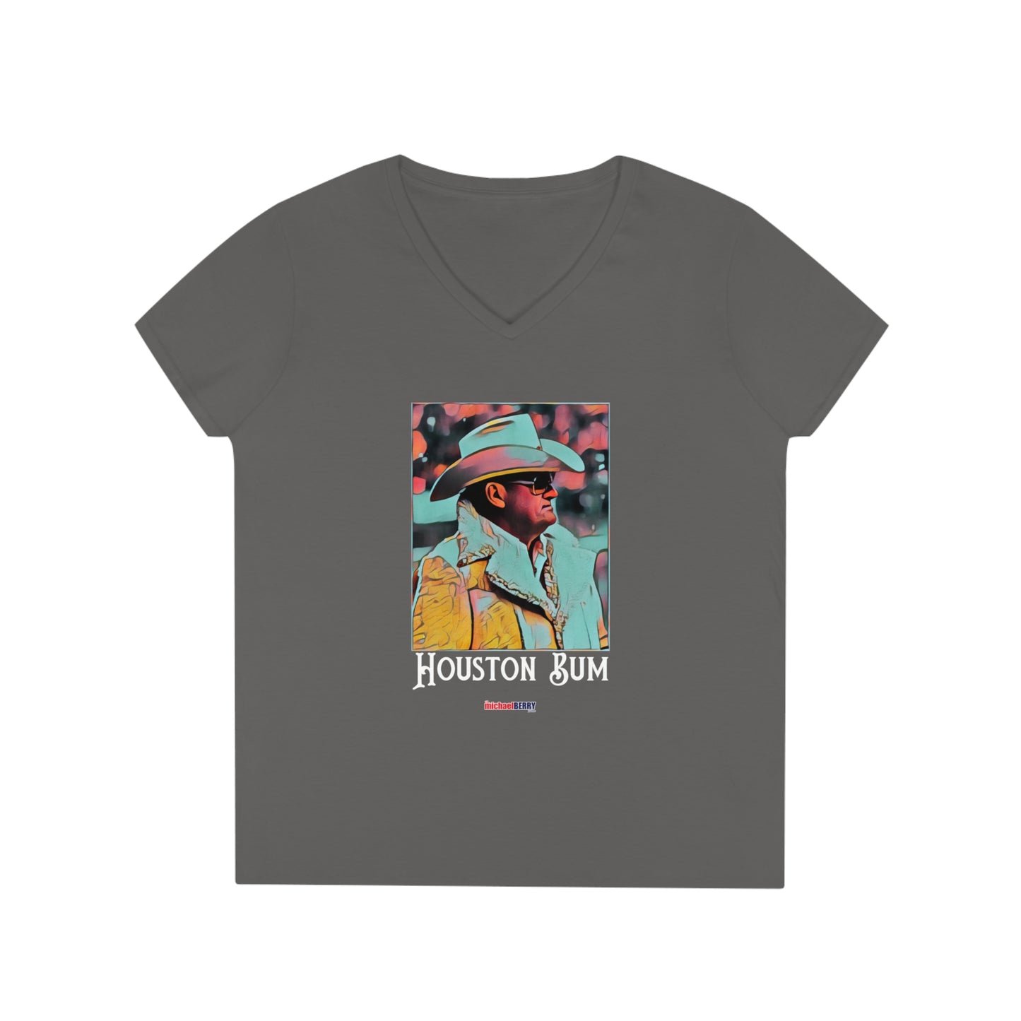 Houston Bum - Ladies' V-Neck Sexy T-Shirt