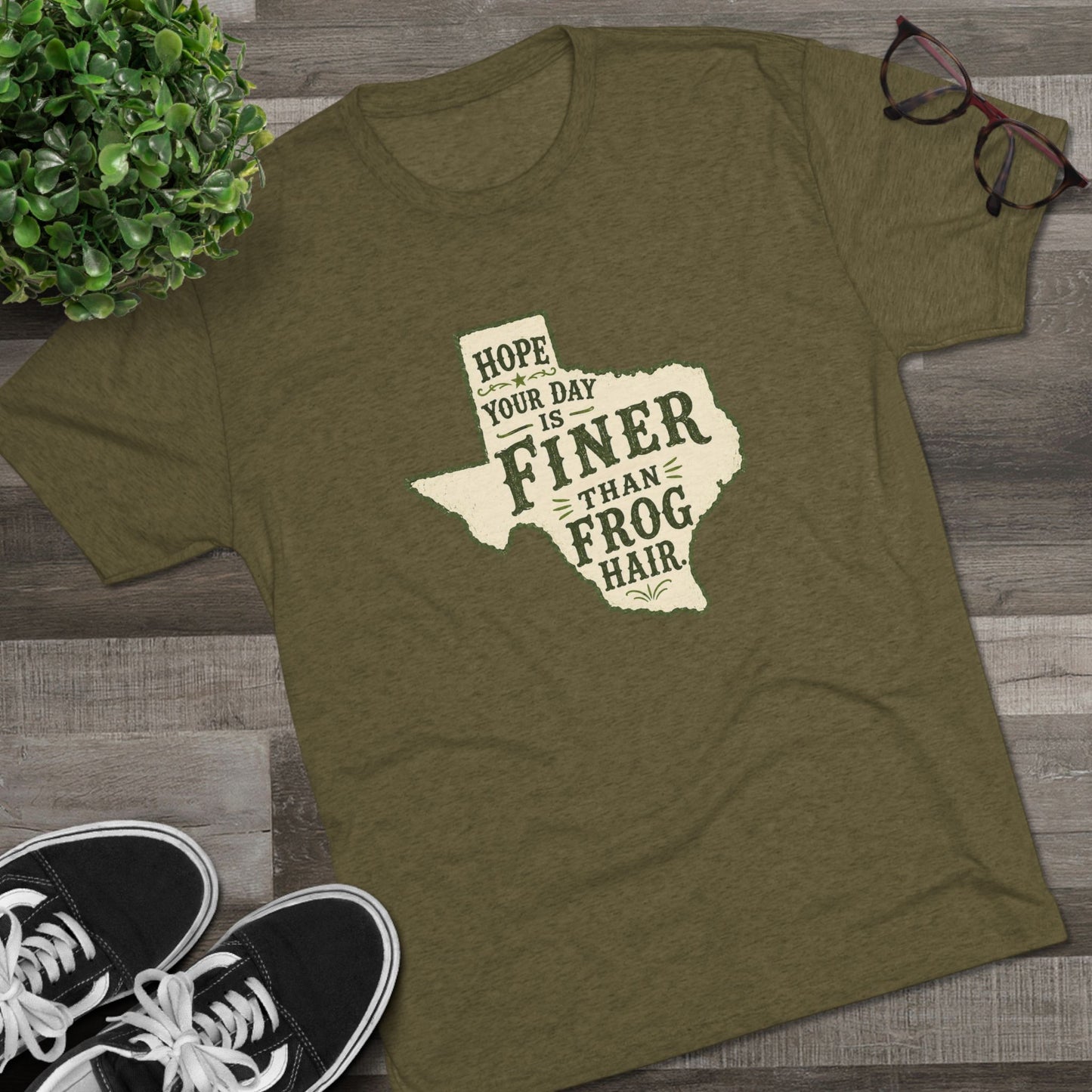 Finer than a Frog Hair - Tri-Blend Crew Tee
