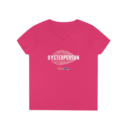 Oysterperson - Ladies' V-Neck Sexy T-Shirt