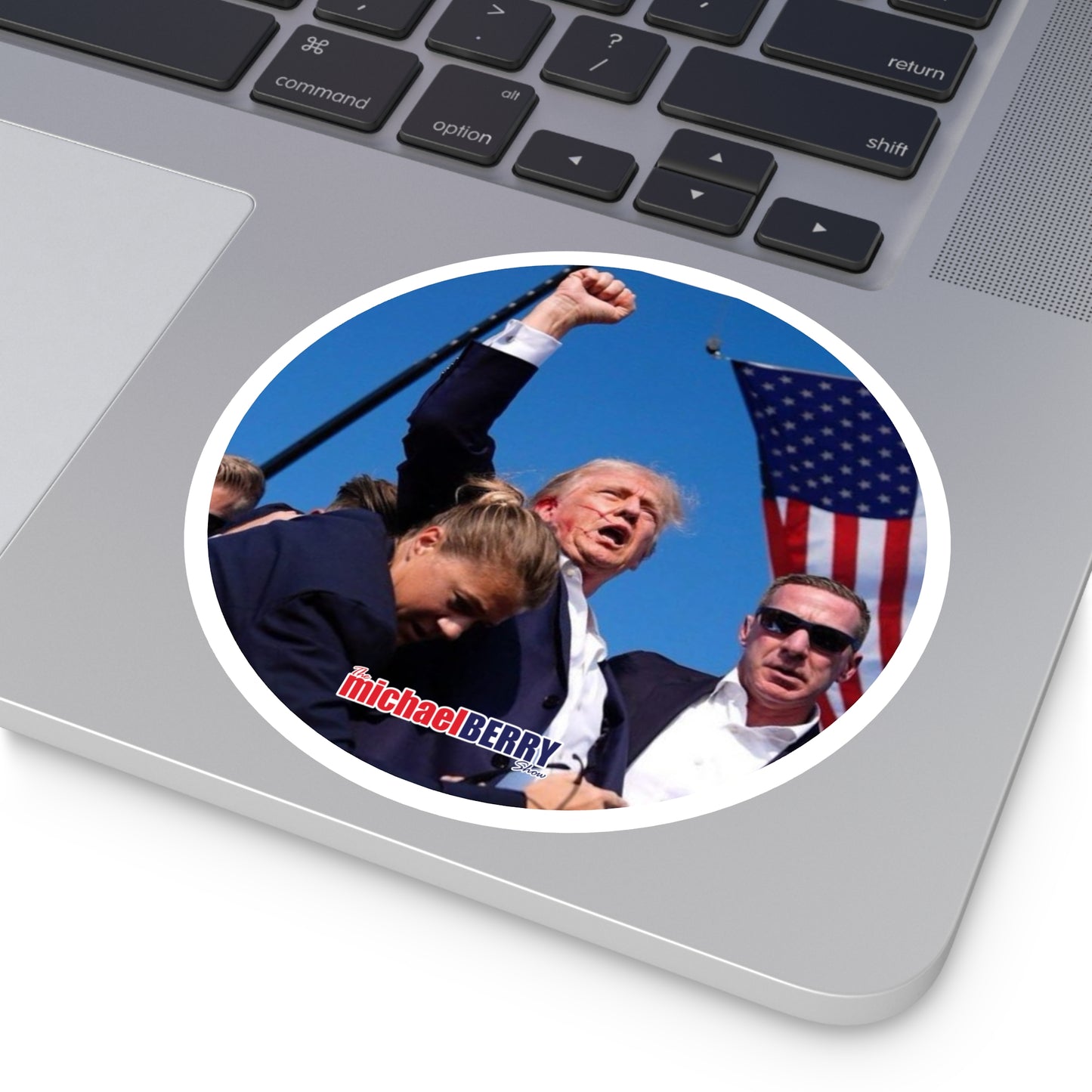 America - Hardhat Round Stickers