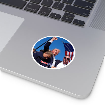 America - Hardhat Round Stickers