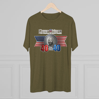 40 for 40 - Tri-Blend Crew Tee