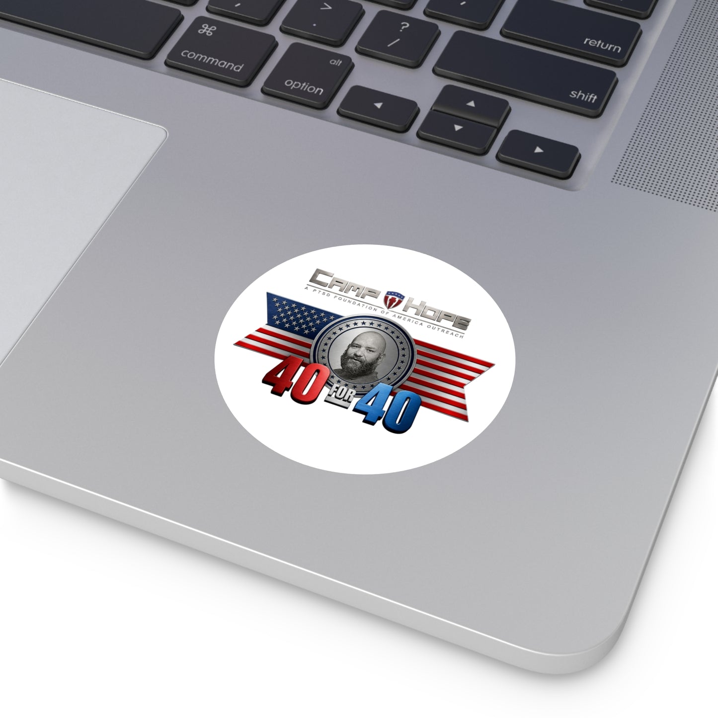 40 for 40 - Round Sticker