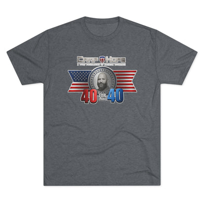 40 for 40 - Tri-Blend Crew Tee